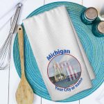 Michigan Map Towels
