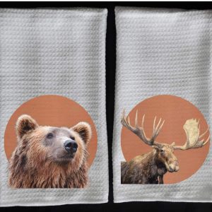 bear towel moose towel