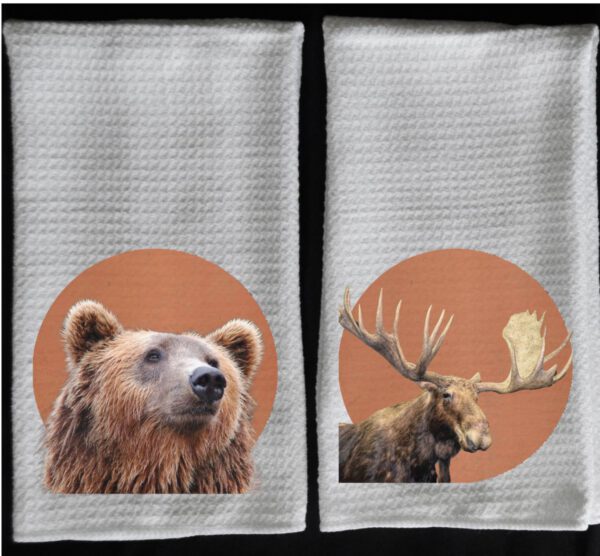bear towel moose towel