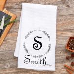 personalized Wreath towels