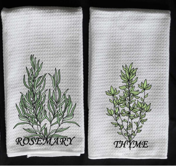 rosemary towel thyme towel