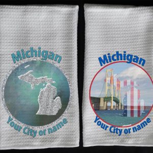 sparkle MI towel flag MI towel
