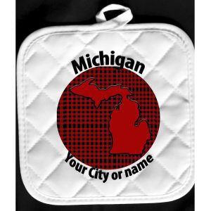 buffalo check Michigan hot pad