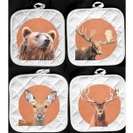 wildlife hot pads bear moose deer elk