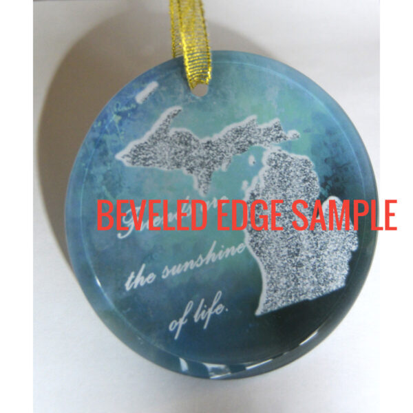 Beveled Edge Sample Ornament Suncatcher