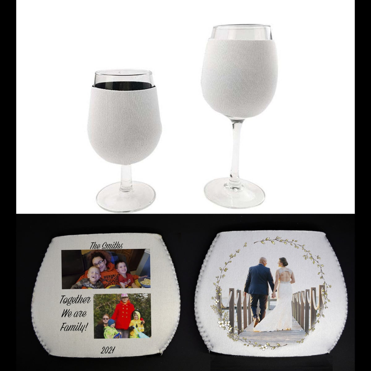 Custom Imprinted KOOZIE Wine Glass Kooler