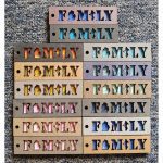 Michigan FAMILY Layered Wood Keychain