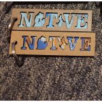 Michigan NATIVE Layered Wood Keychains