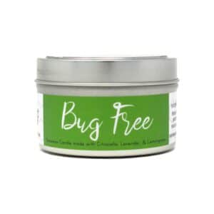 Bug Free Beeswax Candle Citronella Lemongrass