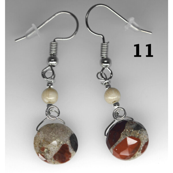 Dangle Pudding Stone Earrings 11