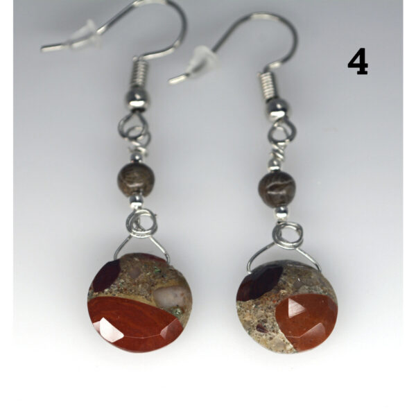 Dangle Pudding Stone Earrings 4