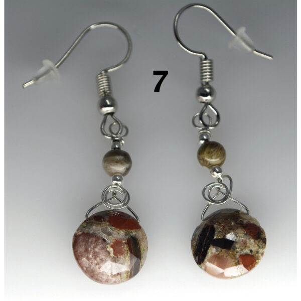 Dangle Pudding Stone Earrings 7