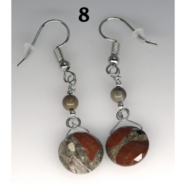 Dangle Pudding Stone Earrings 8