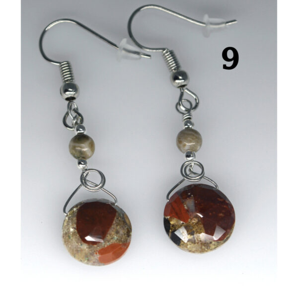 Dangle Pudding Stone Earrings 9