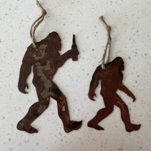 Bigfoot, Sasquatch, Yeti Metal Ornament