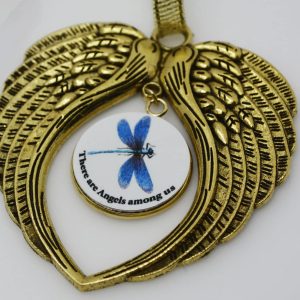 Metal Angel Wing Ornament There Are Angels Among Us