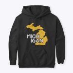Michigan Art Hoodie Black