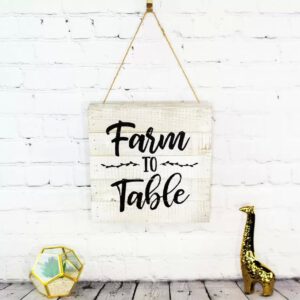 Farm to Table Wood Pallet Sign