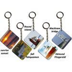 Metal Scenic Michigan Photo Keychains