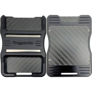 Traguardo Low Profile Metal Metal Wallet Midnight Black with RFID Blocking