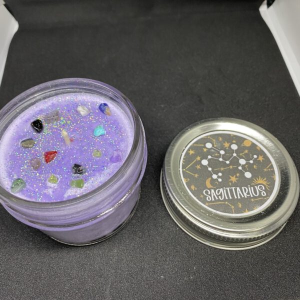 Sagittarius Zodiac Candle 4 oz Glass Jar