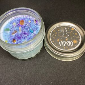 Virgo Zodiac Candle 4 oz Glass Jar