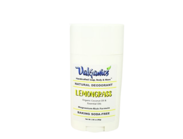 Lemongrass Natural Deodorant - Magnesium Rich, Aluminum & Baking Soda Free