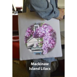 Mackinaw Island Lilacs Tote Bag