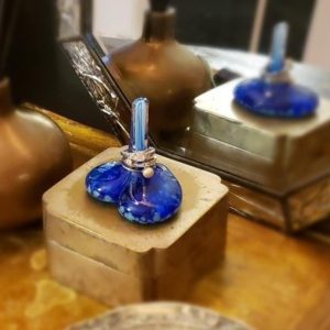 Heart Blown Glass Ring Holder
