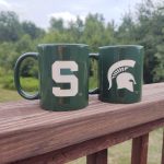 Spartan Mugs 11 oz Glossy Stoneware Green
