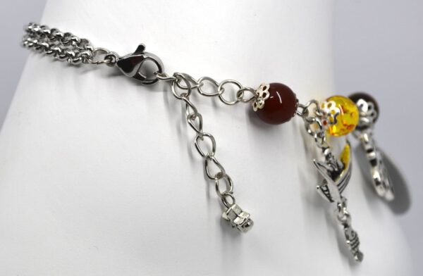 Personalized Charm Bracelet with gemstones