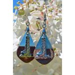 Lighthouse Wood Earrings