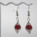 Red Sea Glass Earrings