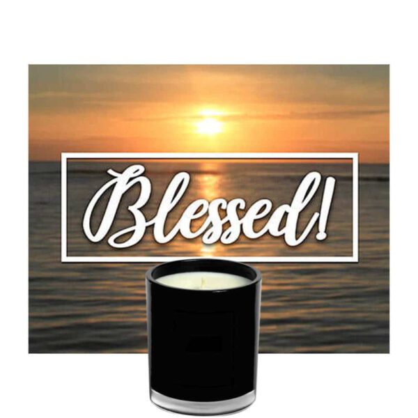 Blessed Candle Luxury Black Vessel Jar