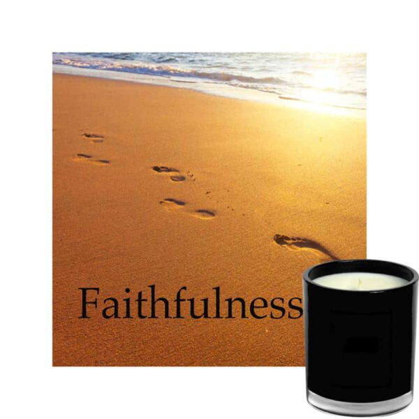 Faithfulness Candle Luxury Black Vessel Jar