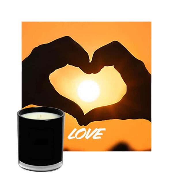 Love Candle Luxury Black Vessel Jar