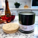 Luxury Black Vessel Candle with Be the Light Michigan Lid