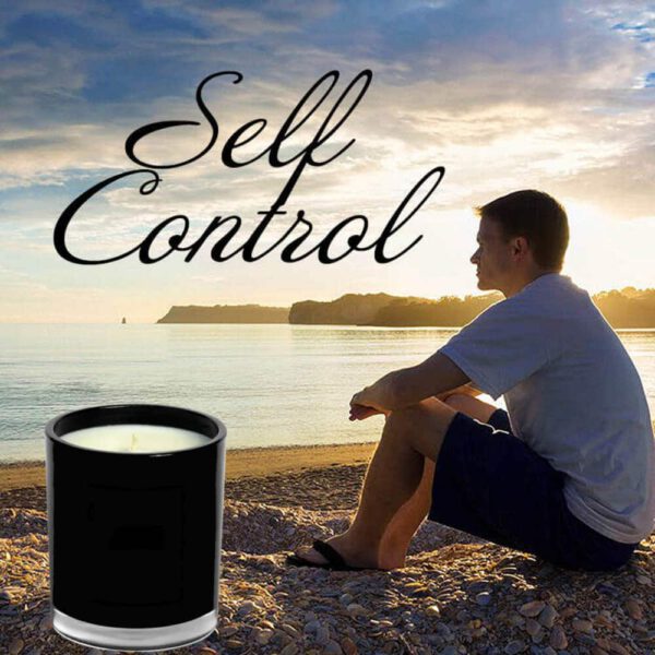 Self Control Candle Luxury Black Vessel Jar