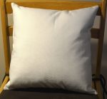 Stuffed Pillow Off White Textured Linen Fabric