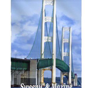Personalized Mackinac Bridge Garden Flag