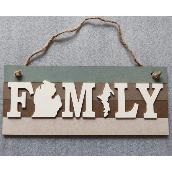 Michigan FAMILY Wood Sign