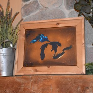 Michigan Great Lakes Blue Epoxy Art_4