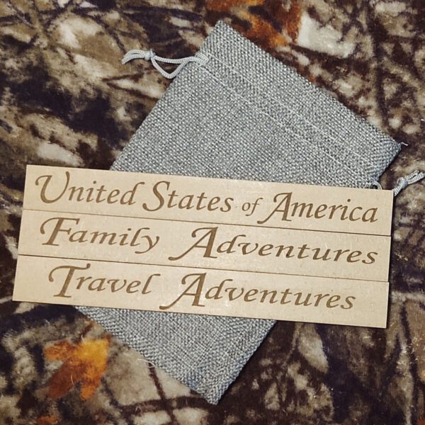 USA Wooden Map Puzzle Name Plates
