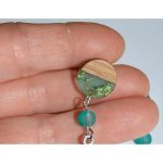Wood Resin Top of Earrings