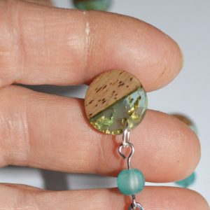 Wood Resin Top of Earrings