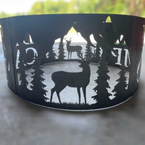 Deer Camp Buck Fire Ring Buck Panel
