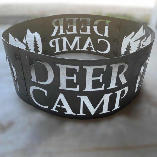 Deer Camp Buck Fire Ring Deer Camp Panel
