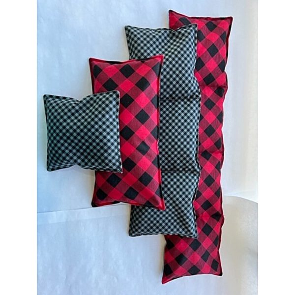MI Cherry Pit Bags Red Buffalo Check Fabric