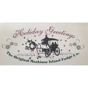 Original Mackinac Island Fudge Holiday Greetings Gift Box