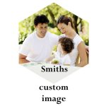 Personalized Glass Suncatcher Ornament Hexagon Custom Image